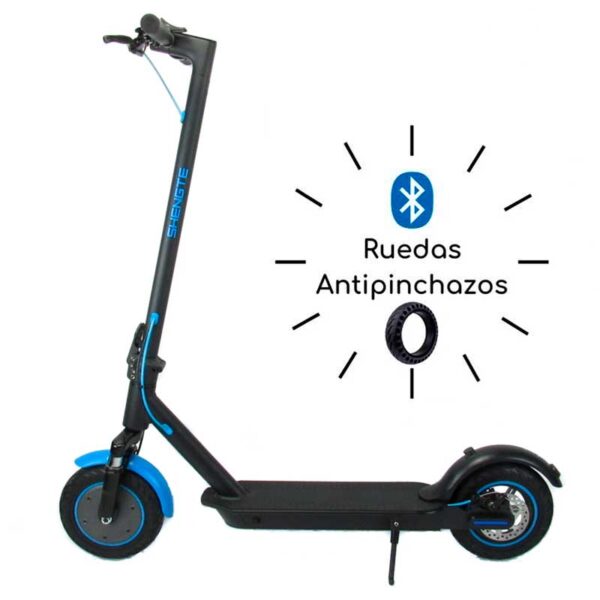 Scooter Eléctrico Rueda Anti Pinchazos 8.5x 300W Blue